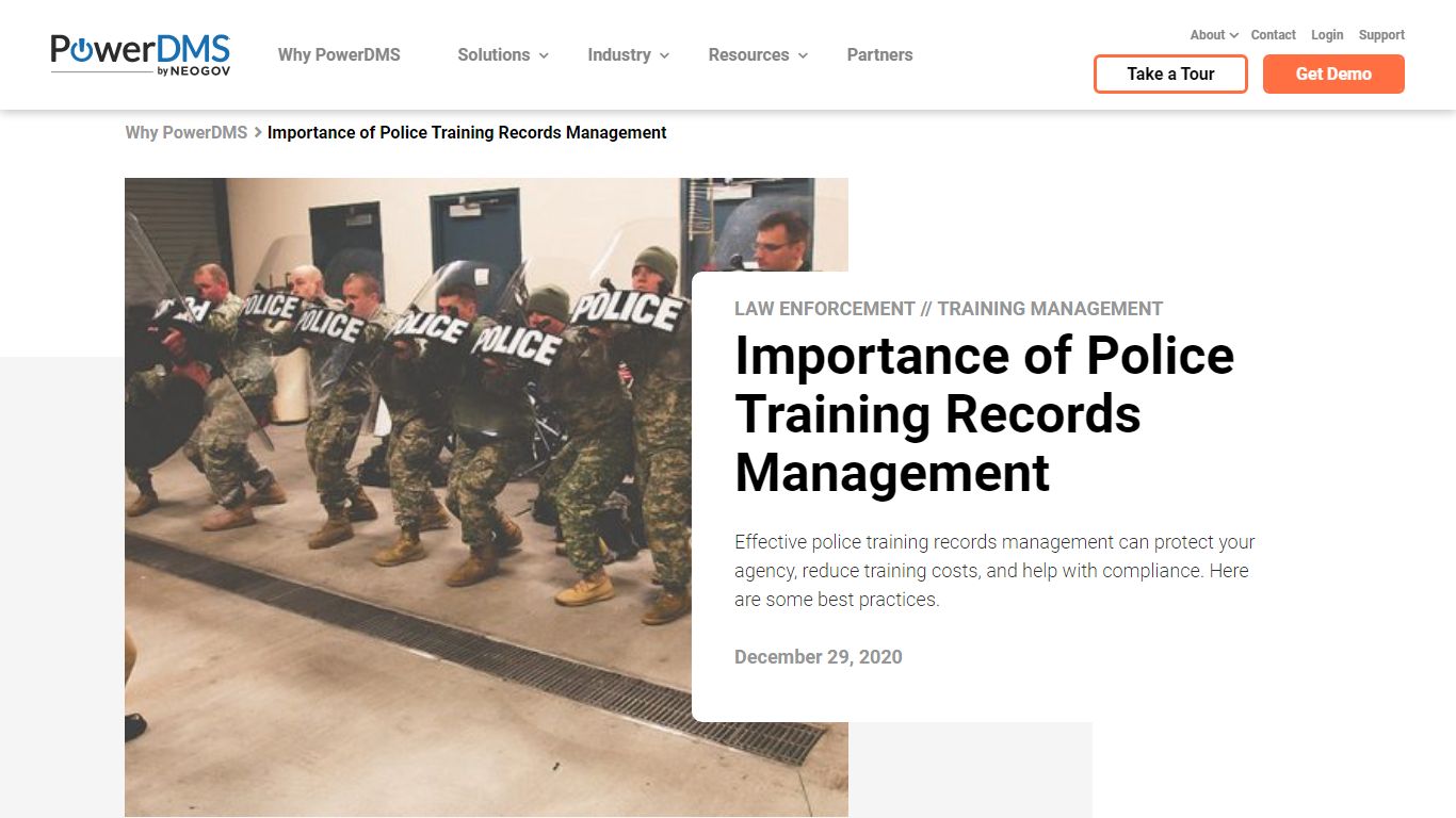 Importance of Police Training Records Management - PowerDMS